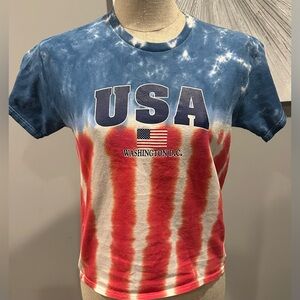 Delta Patriotic USA Tie-Dye Kids T-Shirt in large